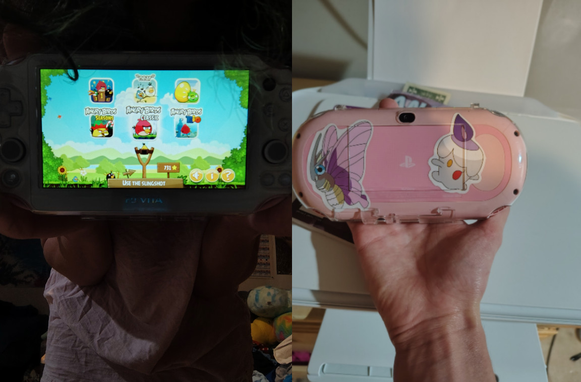 angry birds on the PS vita